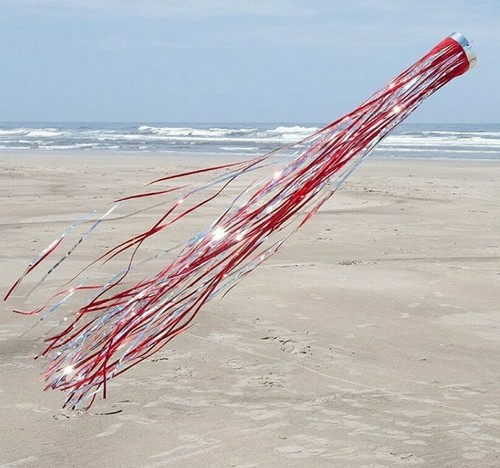 Holographic mylar windsock - holographic,