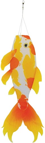 Windsock yellow koi - windsock--30",